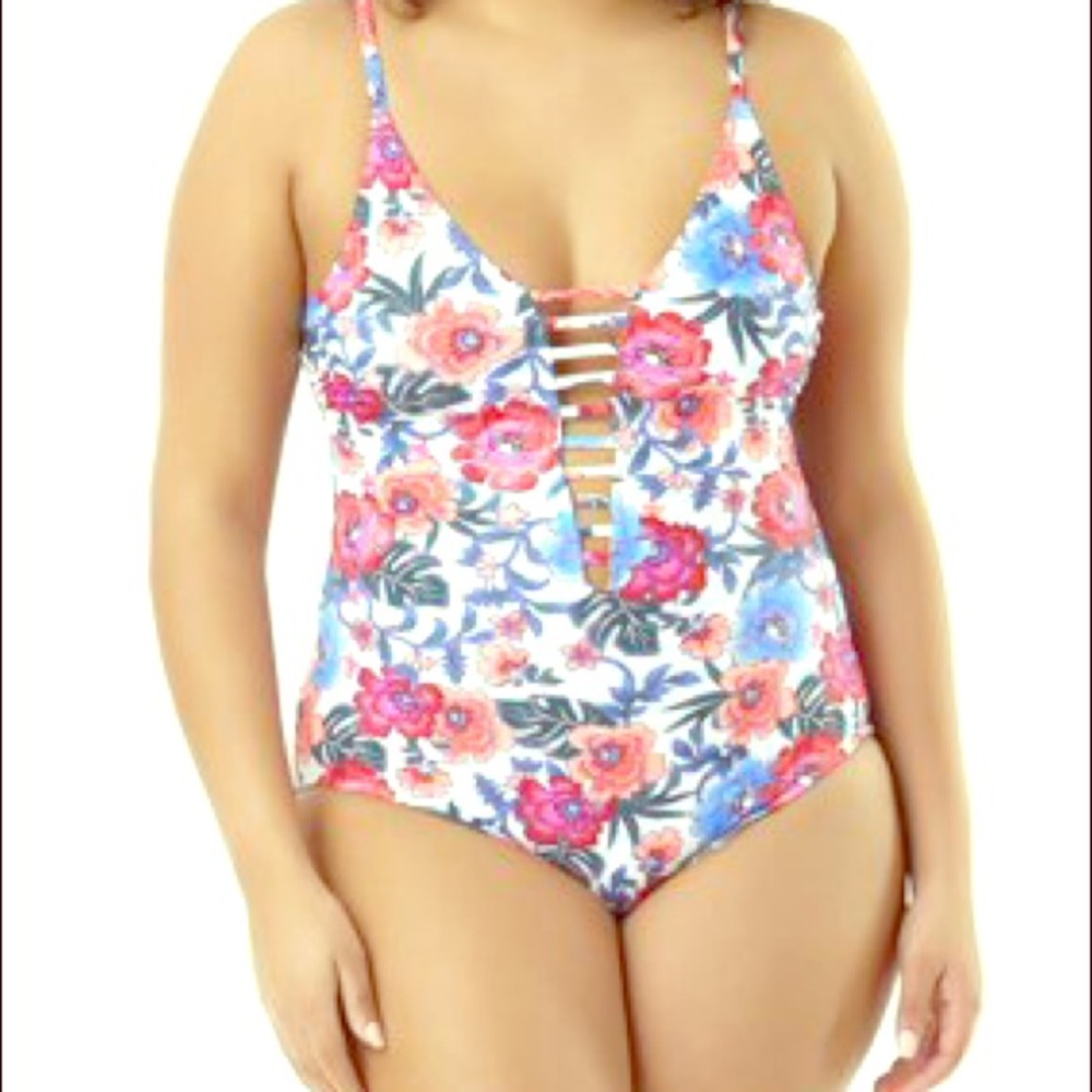 Cute Plus Size One Piece Swimsuit